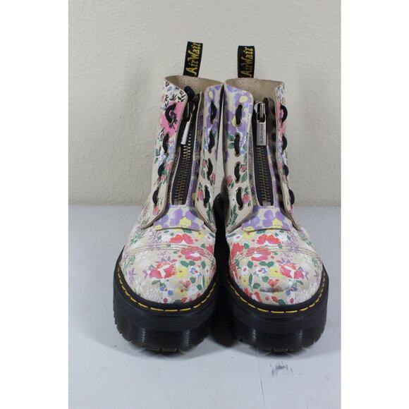 Doc Martens Dr. Martens 1460 Floral Mashup Parchment Sinclair Boots Size 9 - Picture 2 of 6